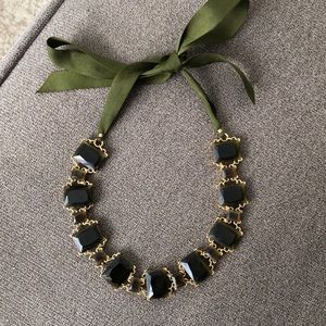 Banana Republic olive green statement necklace